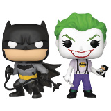 POP! HEROES WHITE KNIGHT BATMAN AND JOKER PX EXCLUSIVE 2-PACK