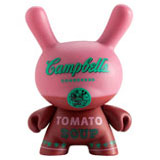 3-INCH DUNNY ANDY WARHOL SERIES CAMPBELL'S PINK 3-INCH DUNNY ANDY WARHOL SERIES CAMPBELL'S PINK
