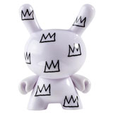 3-INCH DUNNY JEAN-MICHEL BASQUIAT CROWN PATTERN WHITE 3-INCH DUNNY JEAN-MICHEL BASQUIAT CROWN PATTERN WHITE