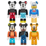 BEARBRICK 100% CHASE MICKEY MOUSE & FRIENDS CASE OF 12 PCS