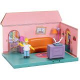 THE SIMPSONS MINI FIGURES LIVING ROOM PLAYSET