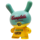 3-INCH DUNNY ANDY WARHOL SERIES 2 CAMPBELL'S YELLOW 3-INCH DUNNY ANDY WARHOL SERIES 2 CAMPBELL'S YELLOW
