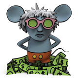 KEITH HARING ANDY MOUSE VINYL FIGURE KEITH HARING ANDY MOUSE VINYL FIGURE