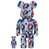 BE@RBRICK 400% GRATEFUL DEAD STEAL YOUR FACE 2-PACK