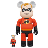 BEARBRICK 100% 400% THE INCREDIBLES MR. INCREDIBLE