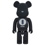 BEARBRICK 1000% ROBERT INDIANA X FRAGMENTDESIGN RUBBER BLACK