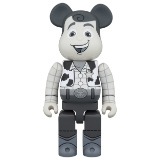 BE@RBRICK 1000% TOY STORY WOODY BLACK AND WHITE