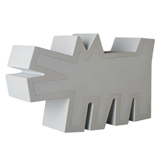 KEITH HARING BARKING DOG STATUE WHITE KEITH HARING BARKING DOG STATUE WHITE